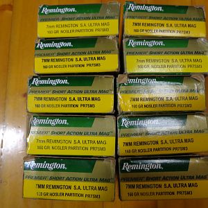 7mm S.A. Ultra Mag 160gr Partition 200 Rounds