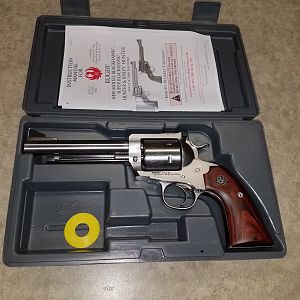 Ruger Super Blackhawk Bisley 45LC Stainless Revolver