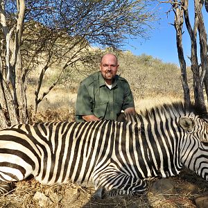 Namibia Hunting Hartmann's Mountain Zebra