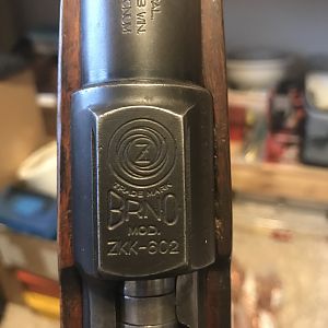 1973 BRNO ZKK 602 458 Win Mag Rifle With Pop Up Peep Site