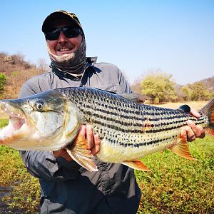 Fishing Tigerfish in Cahora Bassa Mozambique