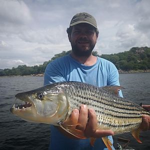 Fishing Tigerfish in Cahora Bassa Mozambique