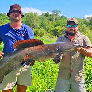 Cahora Bassa Mozambique Vundu Catfish Fishing