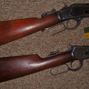 Winchester 38-40 lever action rifles