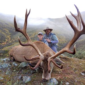 Hunting 340" Inch Red Stag in New Zealand