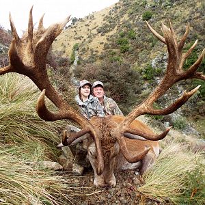 388" Inch Red Stag Hunting New Zealand
