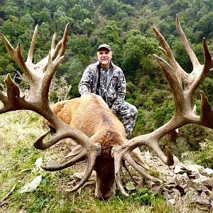 483" Inch Red Stag Hunting New Zealand