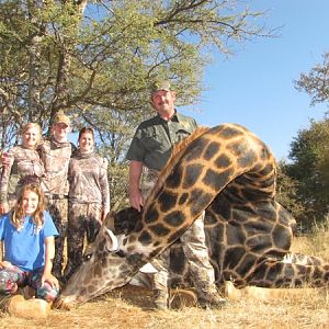 South Africa Hunting Giraffe