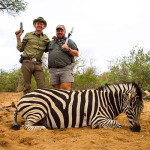 South Africa Pistol Hunt Burchell's Plain Zebra