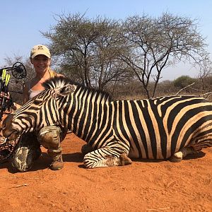 Burchell's Plain Zebra Bow Hunting South Africa