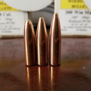 180gr, 180gr for Win Mag, 200gr Woodleigh Bullets