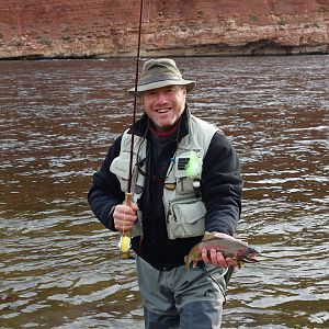 Colorado River Arizona USA Fishing Rainbow Trout
