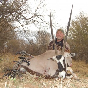 42" female Oryx hunted in South Africa