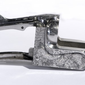Cape Buffalo Engraving on Double Rifle