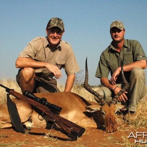 Impala hunted in South Africa