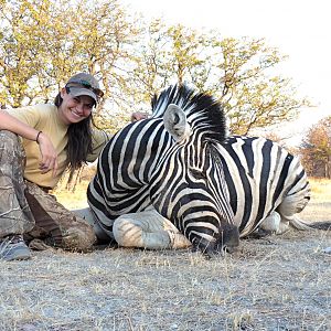 Burchell's Plain Zebra Hunting Namibia
