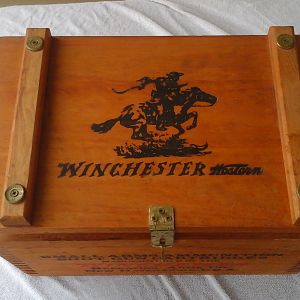 Winchester Vintage Wooden Hunting Ammo Box