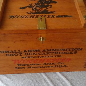 Winchester Vintage Wooden Hunting Ammo Box
