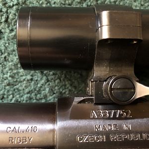 Proper scope mounting on big bore CZ 550