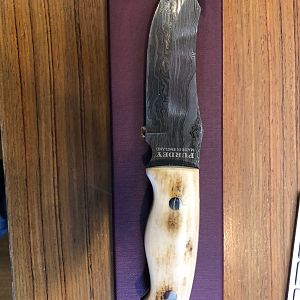 Purdey Hunting Knife with Mammoth Ivory handle
