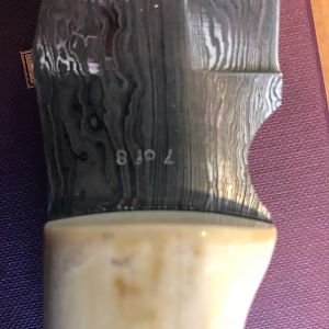 Purdey Hunting Knife with Mammoth Ivory handle