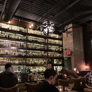 Having Dinner at a local Whisky Bar Minneapolis