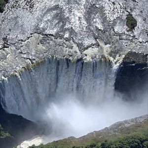 Arial pic of Victoria Falls Zimbabwe