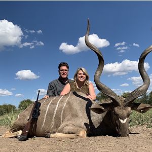 Hunt 58 1/2" Inch Kudu in South Africa