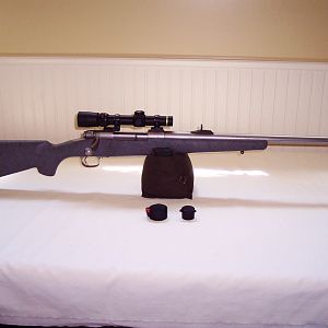 Winchester Model 70 Classic Stainless Safari Express Rifle chambered in .375 H&H