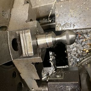 on the lathe