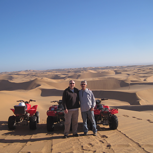 Quad Bike Trip in the Namib Desert sand dunes