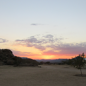 Sunset in Namibia
