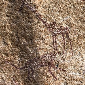 Rock Paintings in  Zimbabwe