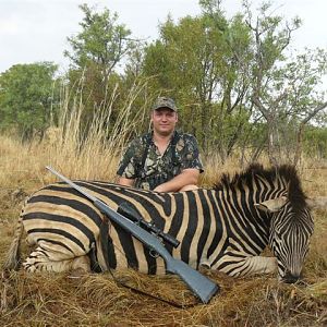 Hunting Burchell's Plain Zebra in South Africa