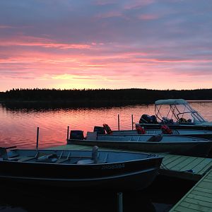 Sunset Reindeer Lake, Saskatchewan Canada