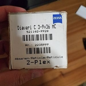 3-9x36 Zeiss Diavari MC Rifle Scope