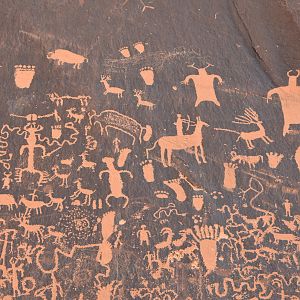 Rock Art Ponderosa forest Utah USA