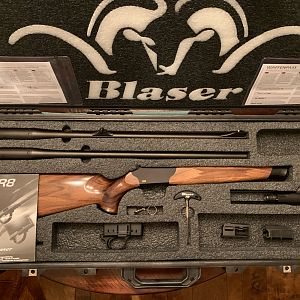Blaser R8 Jaeger Rifle with 300 Win Mag & 375 H & H barrels