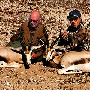 Hunting Springbok in Namibia