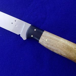 Hybrid Hunter Knife with EucaIyptus over BuffaIo Horn