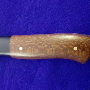 Light hunter Knife with Leopardwood over BuffaIo Horn