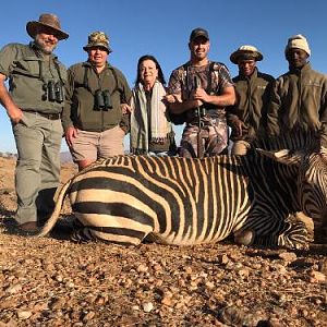 Hunting Hartmann's Mountain Zebra in South Africa