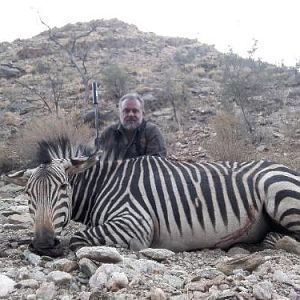 South Africa Hunting Hartmann's Mountain Zebra