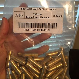 400 Grain Banded Solids .416 Bullets
