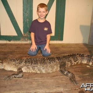 My son's first gator