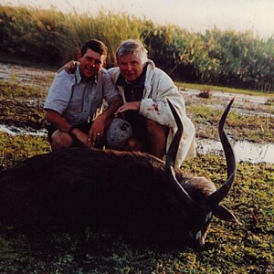 Bela Hidvegi with Sitatunga hunted in Zambia