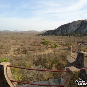 The view from the chalet at Touch Africa Safaris