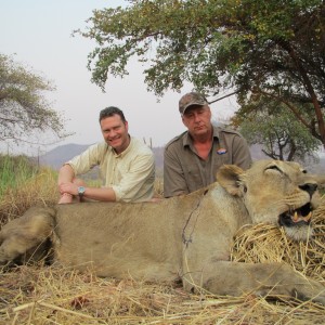 Hunting Lioness in Mozambique