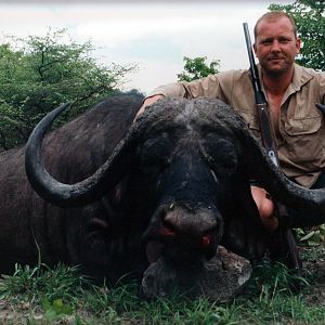 My Cape Buffalo hunted in Zimbabwe 43 inches