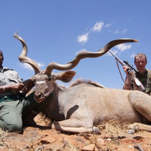 Unusual kudu hunted with Hartzview Hunting Safaris